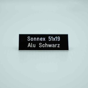 Sonnerieschild Aluminium 51 x 19 mm (schwarz)_Sonnex_front